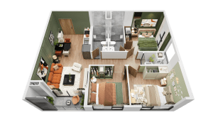 Căn hộ 3 PN chung cư the k park avenue