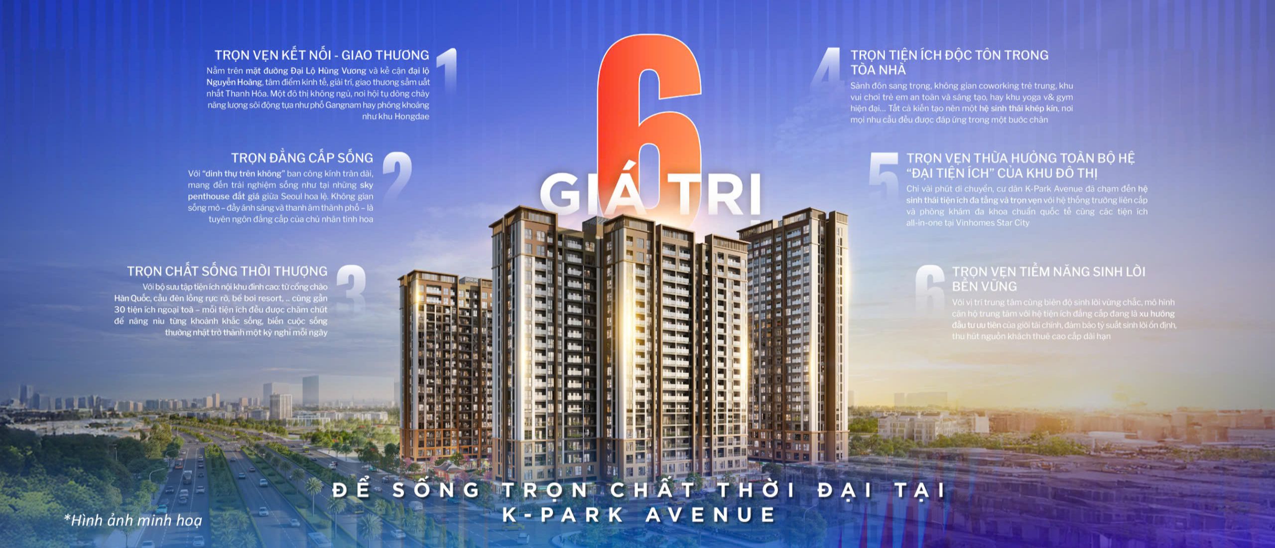 6 giá trị the k park avenue